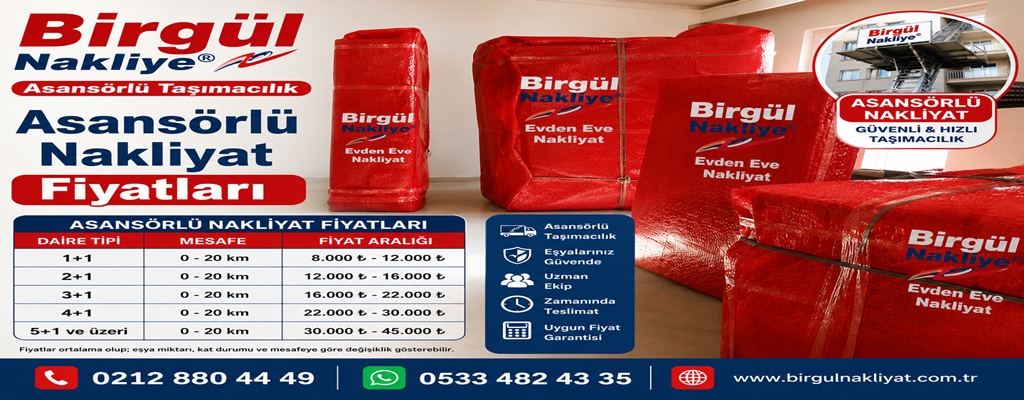 Asansörlü Nakliyat Fiyatları